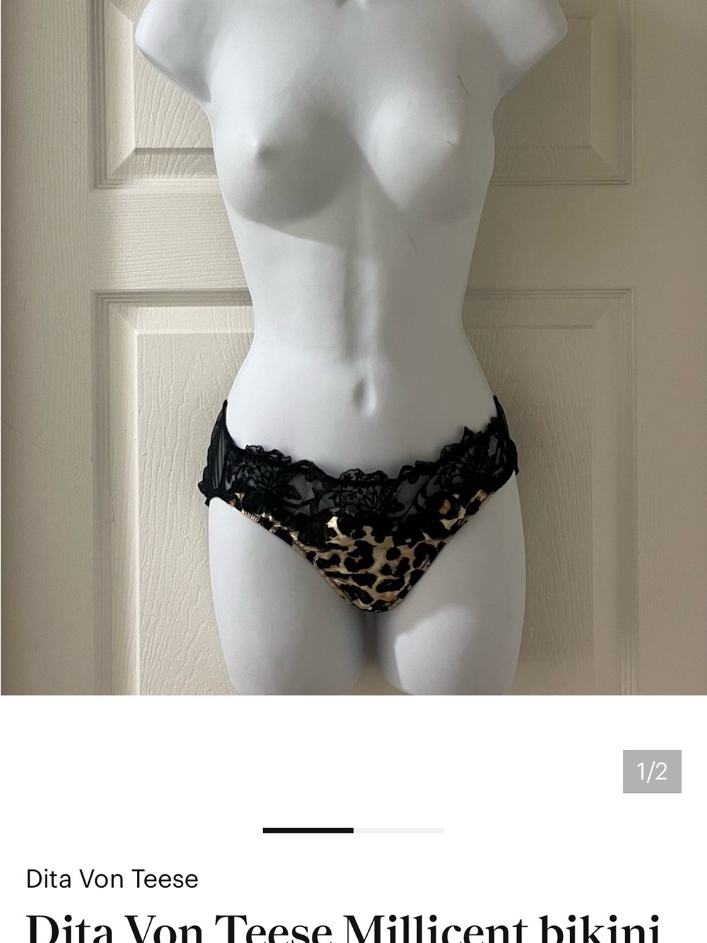 Dita Von Teese Millicent suspender & bikini - Picture 2 of 2